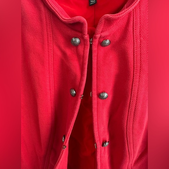 Talbots women’s red jacket, size 14 plus petite - Picture 3 of 5